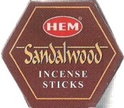 Kadzidła HEM sześciokąt Sandalwood ( sandał )