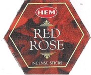 Kadzidła HEM sześciokąt Rose Red ( czerwona róża )