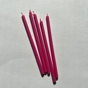 Świeca  15 cm RÓŻOWA cienka 30 minutowe