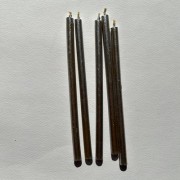 Świeca  15 cm SREBRNA cienka 30 minutowe